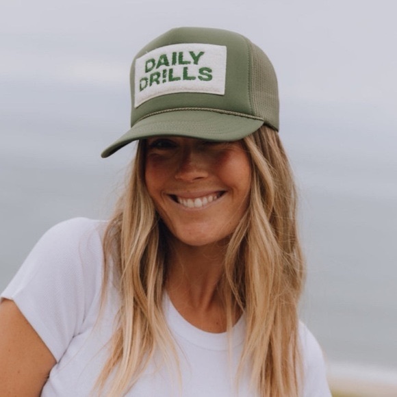 Daily Drills Fuzzy Patch Trucker Hat BRAND NEW (sold out on website) - Picture 1 of 3